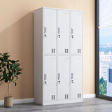 异彩年华钢制四门更衣柜员工铁皮储物柜子带锁宿舍六门换衣存包柜工厂鞋柜 六门更衣柜(整体发货，破损包赔) 经济款