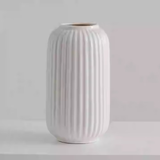 临雅北美冬青红果鲜花切枝鲜切花水培水养绿植室内年宵花卉真花好养活 【花瓶】白瓷竖纹瓶-高21口8cm