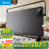 美的（Midea）【超级单品】取暖器家用暖风机浴室电暖气全屋取暖炉欧式快热炉烤火遥控轻音节能电暖器 HDT22GFR