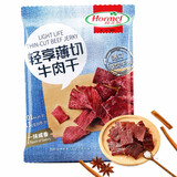 荷美尔（Hormel）轻享薄切牛肉干萨拉米肠金沙蛋黄香肠办公室休闲零食肉铺网红零食 一抹咸香牛肉干35g*10包