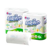 心相印厨房用纸厨房卷纸擦油纸家用厨房纸吸油吸水加厚纸巾家庭实惠装 2提4卷