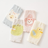 幼稚龙婴儿护膝爬行防摔防磨护肘宝宝学步膝盖保护套夏季网眼透气护腿 4双装【每色各一双】 【建议0-3岁】可备注自行颜色