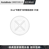 KOSTA BODA进口水晶玻璃盘BRUK系列多功能盘碟简约家用布鲁克水果沙拉盘餐盘 餐盘-透明-1只装