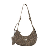 Crying center 哭喊中心 豹纹仿绒多色斜挎单肩手提机车包 含卡套 豹纹(含卡套)