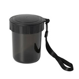 思美客持器收纳盒 牙套盒子不漏水 保持器收纳杯 随身便携清洗盒磨 矫正器浸泡盒 （神秘黑）