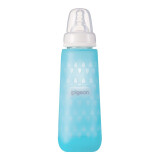贝亲新生儿玻璃奶瓶 婴儿标口奶瓶吸管奶瓶手柄 240ml(配3-6号奶嘴)AA119