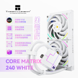 Thermalright(利民) CORE MATRIX 240 WHITE 幻芯矩阵 支持 多平台 一体式水冷散热器 cpu散热器 CM240 WHITE