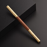 凡越黑檀实木普洱茶刀花梨茶针茶锥创意中式双用不锈钢撬茶刀茶具配件 金箍棒双用普洱刀(花梨木)