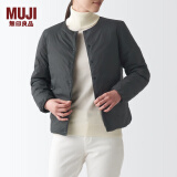 无印良品 MUJI 女式轻量羽绒便携式夹克衫羽绒服短款轻薄女款冬季BDC07C1A 灰色 XL (165/92A)