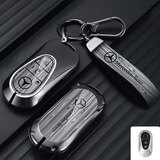 绅创奔驰钥匙套25款 E300l E260l c260l c200l GLC/B/E包扣壳S级 奔驰-C款-白色木纹款