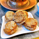 食芳溢老北京聚宝源牛街总店清真一品烧饼麻酱芝麻酱咸口酥脆火锅店即食 5个【袋装】
