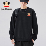 大嘴猴（paul frank）长袖卫衣男女同款秋冬时尚百搭舒适圆领宽松潮牌男黑色2XL