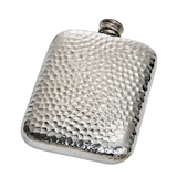 WENTWORTH 英国进口锤印锡酒壶 复古风英伦范 手工锡器 便携随身登山 锤印款酒壶 170ml