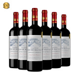 浩颂古堡干红葡萄酒 超级波尔多AOC法定产区 750ml*6支 整箱装 法国原瓶进口红酒