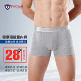 VindKan英国卫裤官方品牌男士内裤男莫代尔透气平角裤磁能量男式四角裤头 2黑1灰 2XL （适合体重141-155斤穿）