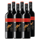 黄尾袋鼠（Yellow Tail）澳洲珍藏签名/智利世界系列进口红葡萄酒750ml*6支整箱  世界系列赤霞珠
