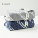 三利毛巾100%新疆棉男款加厚经典洗脸巾纯棉吸水面巾2条 105g