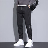 FEIYU LEE【两件装】秋冬厚款休闲裤男宽松束脚时尚潮流工装青少年百搭长裤 【单件】506黑色 XL [(31-32码)体重120-140斤穿]