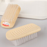 客笔鹿大衣刷 手工竹衣刷子 白色硬毛清洗木刷洗衣刷清洁鞋刷地板刷家用