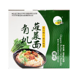 长水河 有机挂面 细面条 速食面 劲道拌面 爽滑挂面 有机菠菜面350g*10包