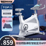 英尔健（yingerjian） 英尔健家用动感单车磁控健身车智能运动静音减肥健身器材脚踏车 旗舰款-白-磁控静音-承重升级