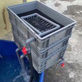 森森锦鲤鱼池鱼缸过滤器龟缸低水位过滤器净化水循环自制周转箱可定做 60*40*52三层箱子+棉