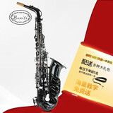 BunisiBUNISI(布尼斯)萨克斯乐器中音降E调萨克斯风 初学 考级 演奏成人 全黑色进阶款