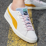 彪马（PUMA）旗舰板鞋 冬季新款休闲鞋情侣款经典复古潮ins低帮舒适耐磨运动鞋 374915-25/象牙白/黄色 40