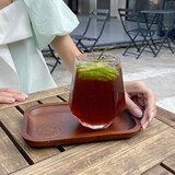 及颂 ins创意玻璃杯高颜值杯子简约网红饮品杯果汁杯牛奶杯水杯咖啡杯 450ml棱角杯【2个装】 450ml 2只