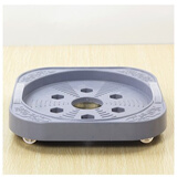 加厚煤气瓶托架移动托盘煤气罐架子液化气底座多功能带轮架子托座 固定轮款 灰色 1层