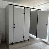 公共卫生间隔断 学校工厂厕所隔断板抗倍特板PVC洗手间防水隔墙门 18mm厚三聚氰胺板含尼龙配件