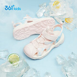 361°儿童凉鞋2025夏季男女童3-12岁透气防撞包头沙滩凉鞋 粉 34