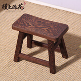 李氏明株 红木家具非洲鸡翅木（学名非洲崖豆木）实木长凳子小板凳洗脚凳换鞋凳小木凳子 【加厚】面板：34*19 高：28
