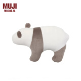 无印良品（MUJI） 微纤维 动物靠垫 家纺 抱枕 象牙色 大/熊猫 44.5*65cm