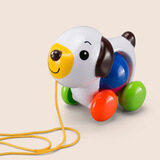 牛摇抖音同款牵线蜗牛拖拉学步玩具车小狗拉车婴儿童拉绳拉线1-2岁男3 牵绳-小小的狗狗