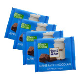 瑞特滋（RITTER SPORT） 德国进口全榛子果仁牛奶黑巧克力排块100g*4块瑞特斯波德 阿尔卑斯100g*4块组合装400g