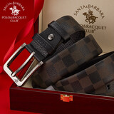 圣大保罗2025男士迷彩真皮皮带男针扣复古裤腰带实用男生日七夕情人节礼物 需指定长度/贺卡拍此