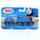 托马斯&朋友 （THOMAS&FRIENDS）托马斯合金小火车头惯性手推挂钩链接玩耍男孩玩具 艾德华（新老包装随机）