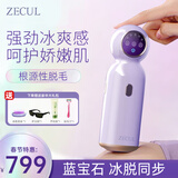 ZECUL 蓝宝石强劲冰点无痛激光脱毛仪 男士女士家用 腿毛腋下面部私部私处全身IPL舒适脱毛仪器 星空紫（蓝宝石强劲冰点）