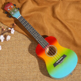 维卡斯尤克里里初学者23寸乌克丽丽单板小吉他ukulele女生入门乐器 23英寸 五彩缤纷+全套配件