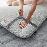 艾维（I-WILL）A类大豆纤维软床垫双人薄款席梦思保护垫褥子全棉 灰色 150*200cm