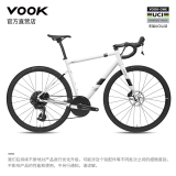 VOOKONE 【现货】公路自行车 单盘13速 碳纤维前叉 碟刹 轻量8.3kg 白色 XL 推荐身高182-192cm