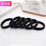 芭珀丽【发圈】橡皮筋女扎头韩版皮套高弹力耐用简约气质头绳粗马尾网红 升级款强拉高弹力【5条】 