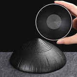 尚言坊 创意陶瓷茶滤茶叶过滤网家用功夫茶具茶漏茶隔滤茶器茶宠摆件 3黑陶款过滤组-茶漏