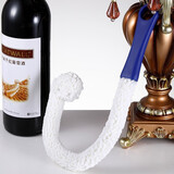 Luxury Flowers创意水晶玻璃金箔红酒杯高档钻石葡萄酒杯水晶高脚杯酒具皮箱套装 醒酒器清洁刷子 0ml