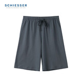 舒雅（Schiesser）男士纯棉家居中裤亲肤宽松五分裤家居睡裤 深灰 M