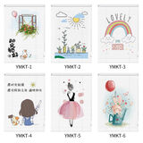 雷莲鹿免打孔印花百叶窗帘遮光升降卷帘厨房卫生间卧室客厅办公室家用 卡通系列-1 [新款拉珠]升级_印画