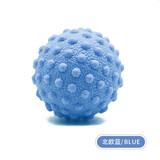 筋膜球按摩球滚球足底按摩球腰部肩颈背放松球瑜伽健身脚底花生球颈膜握力圈握力球 蓝色凸点【实心】