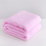 恒源祥纯棉全棉老式毛巾被单人怀旧毛巾午睡毛毯被子夏季沙发盖毯 2087(粉色) 150*200cm