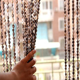 般晓（BANXIAO）草珠门帘草珠子门帘草珠帘子草珠子帘子草珠帘 防蚊蝇夏季 1.8厘米间距隔断装饰